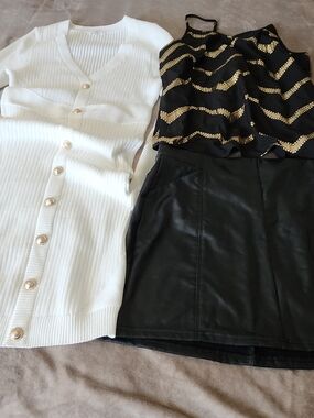 Black Faux Leather Mini Skirt - Sleek Women's Skirt